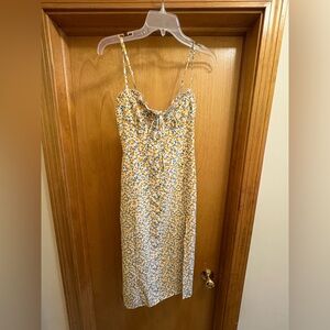 SHEIN Ditsy Floral Split Thigh Slip Dress